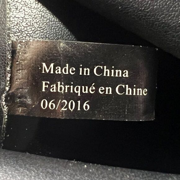 Victoria's Secret Women's Black Faux Leather Fringe Tote‎ Shoulder Bag - Picture 8 of 13